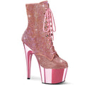 Schuhe Pleaser Adore-1020CHRS Strass Chrom Babypink