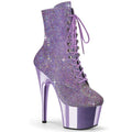 Schuhe Pleaser Adore-1020CHRS Strass Chrom Lavendel