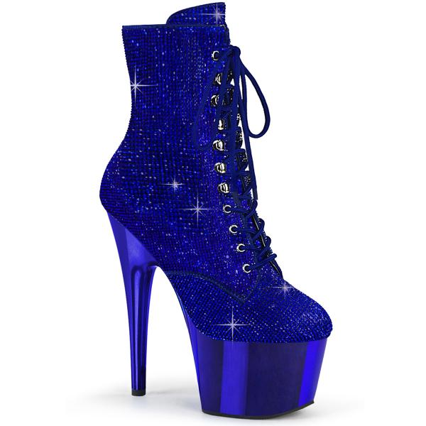 Buty Pleaser Adore-1020CHRS Strass Chrom Blue