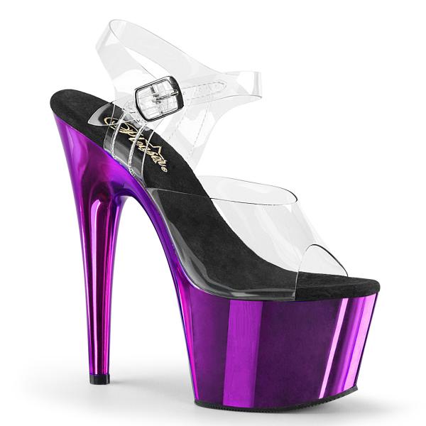 Pleaser Adore-708 Violet Chrom Schuhe