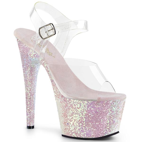 Schuhe Pleaser Adore-708LG Opal Glitter