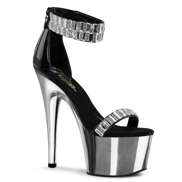 Buty Pleaser Adore-769RS Black Silver Chrom