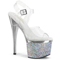 Buty Pleaser Esteem-708CHLG Silver Chrom