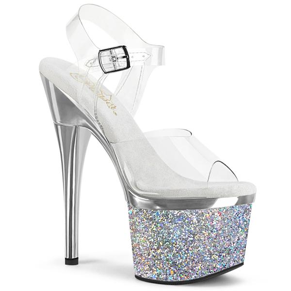 Buty Pleaser Esteem-708CHLG Silver Chrom