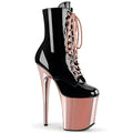 Buty Pleaser Flamingo-1020 Black Rosegold Chrom