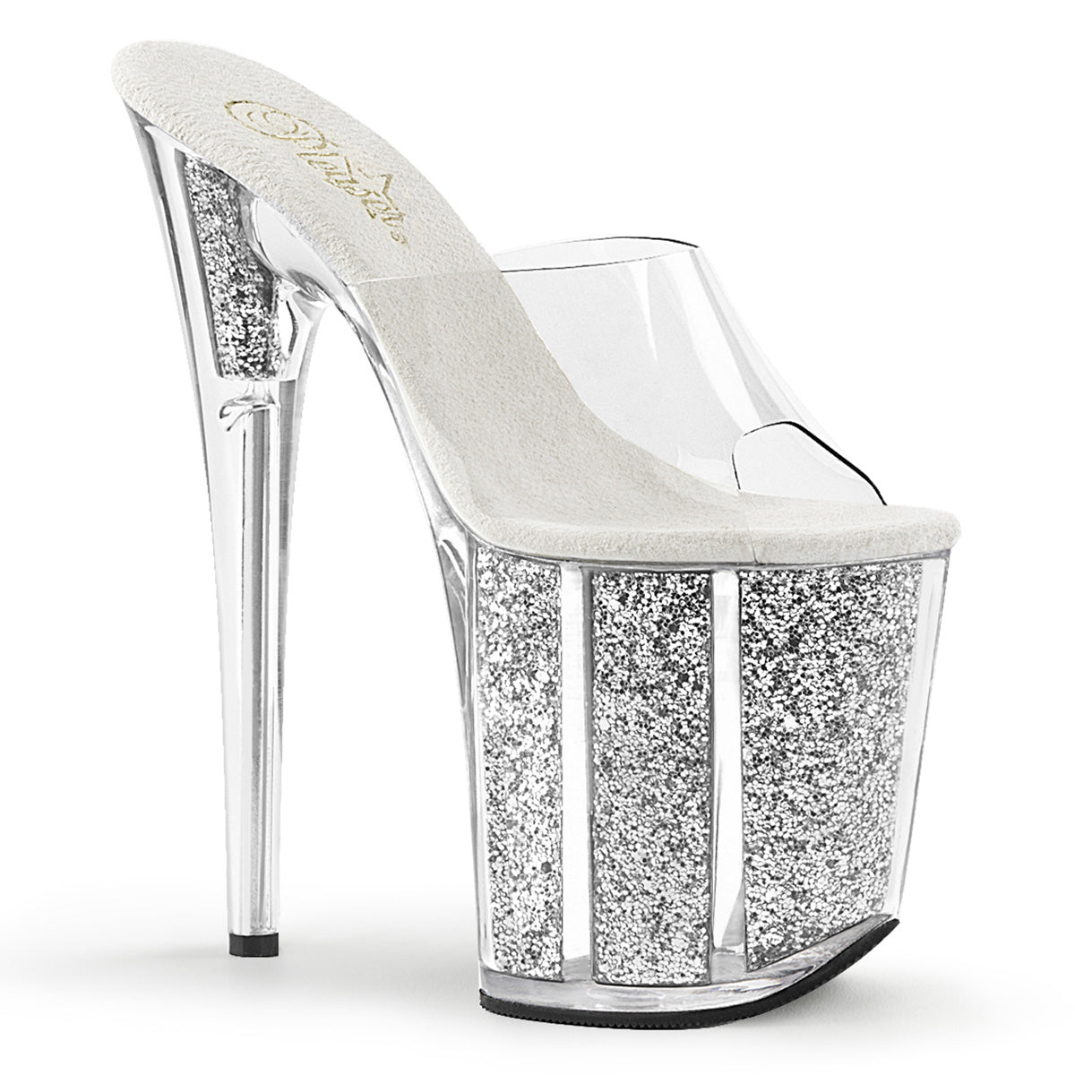 Buty Pleaser Flamingo-801G Silver Glitter