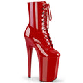 Pleaser Infinity-1020 Red Lacquer Boots