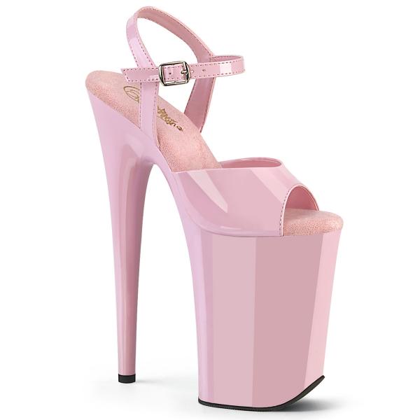 Buty Pleaser Infinity-909 Babypink Lack
