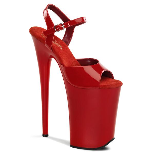 Buty Pleaser Infinity-909 Red Lack