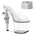 Buty Pleaser Revolver-712 Clear Strass